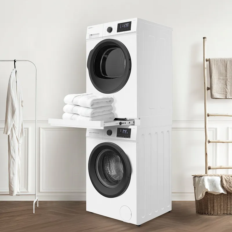 Колонна из стиральной и сушильной машин белая MEFERI MS10WH80 ULTRA