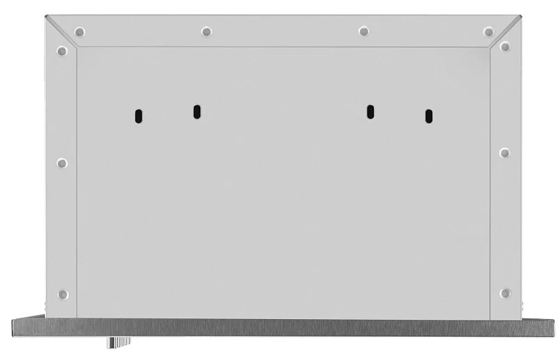 Вытяжка кухонная MEFERI SMARTBOX45IX POWER, 45 см, встраиваемая, серая, производительность 900 м3/ч, 3 скорости, низкий уровень шума, режимы отвод и рециркуляция, гарантия 3 года