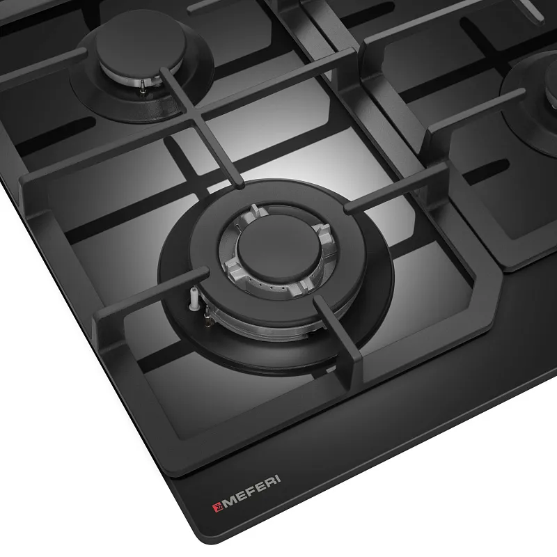 Варочная панель газовая MEFERI MGH604BK GLASS COMFORT