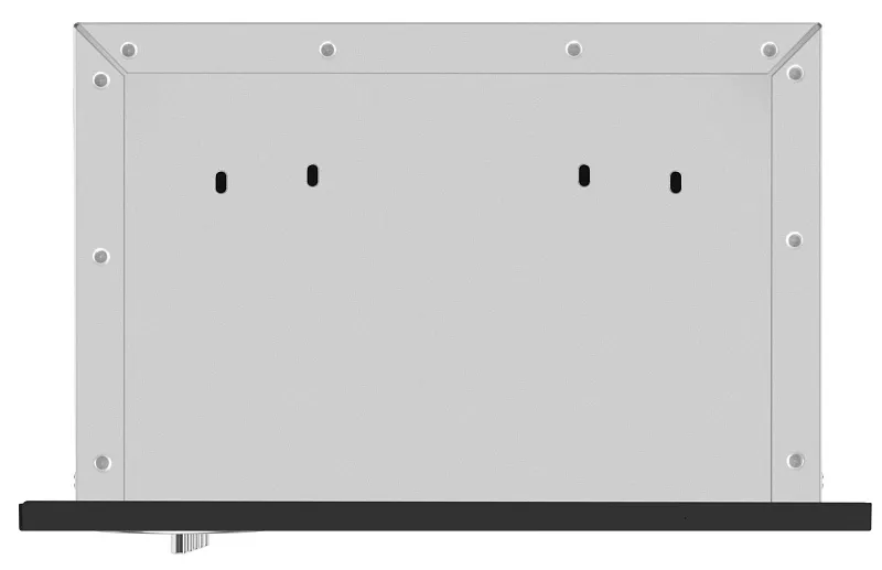 Вытяжка кухонная MEFERI INBOX45BK LIGHT, 45 см, встраиваемая, черная, производительность 650 м3/ч, 3 скорости, низкий уровень шума, режимы отвод и рециркуляция, гарантия 3 года