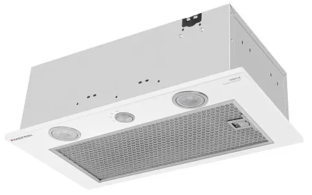 Вытяжка кухонная MEFERI INBOX52WH PUSH COMFORT, 52 см, встраиваемая, белая, производительность 950 м3/ч, 3 скорости, с утапливаемым переключателем, низкий уровень шума, режимы отвод и рециркуляция, гарантия 3 года Вытяжка кухонная MEFERI INBOX52WH PUSH COMFORT, 52 см, встраиваемая, белая, производительность 950 м3/ч, 3 скорости, с утапливаемым переключателем, низкий уровень шума, режимы отвод и рециркуляция, гарантия 3 года
