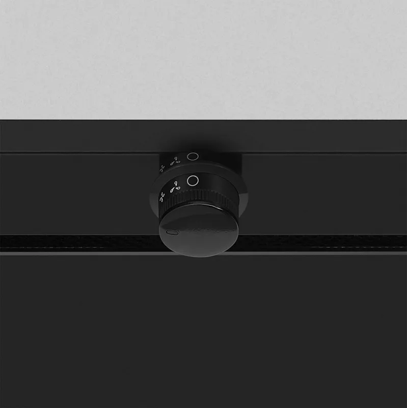 Вытяжка кухонная MEFERI INBOX60BK PUSH COMFORT PLUS, 60 см, встраиваемая, черная, производительность 1200 м3/ч, 3скорости, с утапливаемым переключателем, низкий уровень шума, режимы отвод и циркуляция, гарантия 3 года