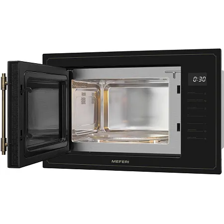 Микроволновая печь встраиваемая MEFERI MMO6025BK RETRO Микроволновая печь встраиваемая MEFERI MMO6025BK RETRO