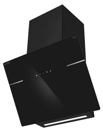 Вытяжка кухонная MEFERI AIRBOX60BK ULTRA, 60 см, наклонная, черная, стекло, производительность 1100 м3/ч, 3 скорости, низкий уровень шума, режимы отвод и рециркуляция, гарантия 3 года