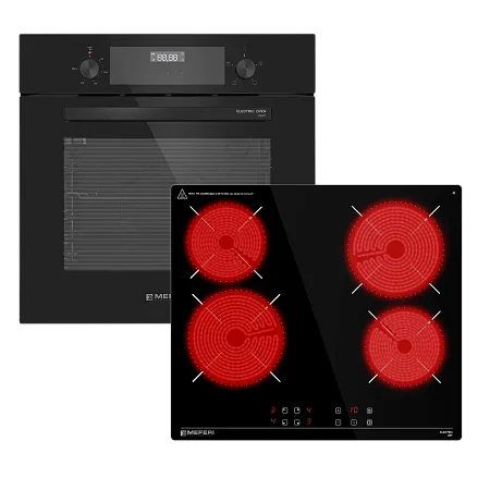 Комплект встраиваемой техники Meferi 60см черный MS60BK02_T