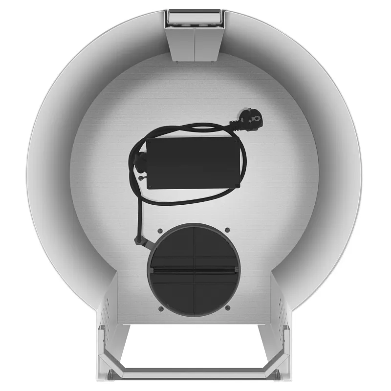 Вытяжка кухонная цилиндрическая настенная MEFERI TUBE40WH COMFORT PLUS, 40 см, белая, производительность 1200 м3/ч, 5 скоростей, низкий уровень шума, режимы отвод и рециркуляция, сенсорное управление, гарантия 3 года