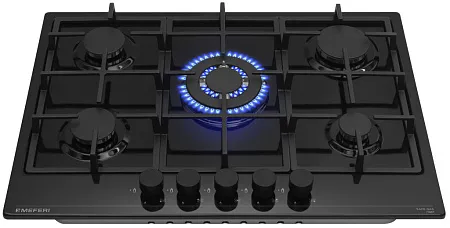 Варочная панель газовая MEFERI MGH705BK POWER Варочная панель газовая MEFERI MGH705BK POWER