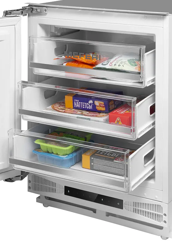 Морозильная камера MEFERI MBF82 LOW FROST LIGHT, встраиваемая под столешницу