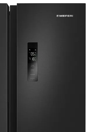 Холодильник отдельностоящий с инвертором MEFERI MFR83BLACK IX TOTAL NO FROST SIDE BY SIDE COMFORT Холодильник отдельностоящий с инвертором MEFERI MFR83BLACK IX TOTAL NO FROST SIDE BY SIDE COMFORT