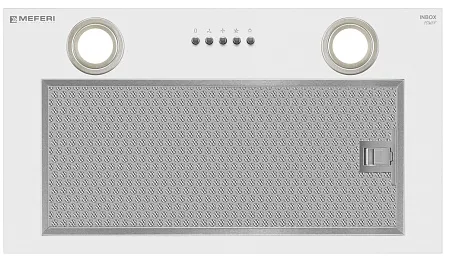 Вытяжка кухонная MEFERI INBOX52WH POWER, 52 см, встраиваемая, белая, производительность 900 м3/ч, 3 скорости, низкий уровень шума, режимы отвод и рециркуляция, гарантия 3 года Вытяжка кухонная MEFERI INBOX52WH POWER, 52 см, встраиваемая, белая, производительность 900 м3/ч, 3 скорости, низкий уровень шума, режимы отвод и рециркуляция, гарантия 3 года