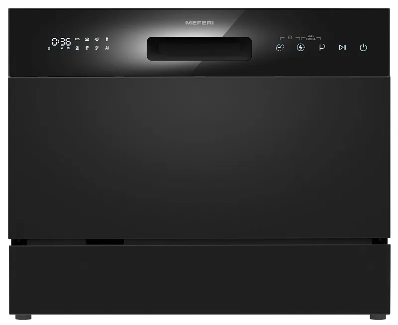Посудомоечная машина настольная отдельностоящая MEFERI MDW4581BK FS COMPACT POWER