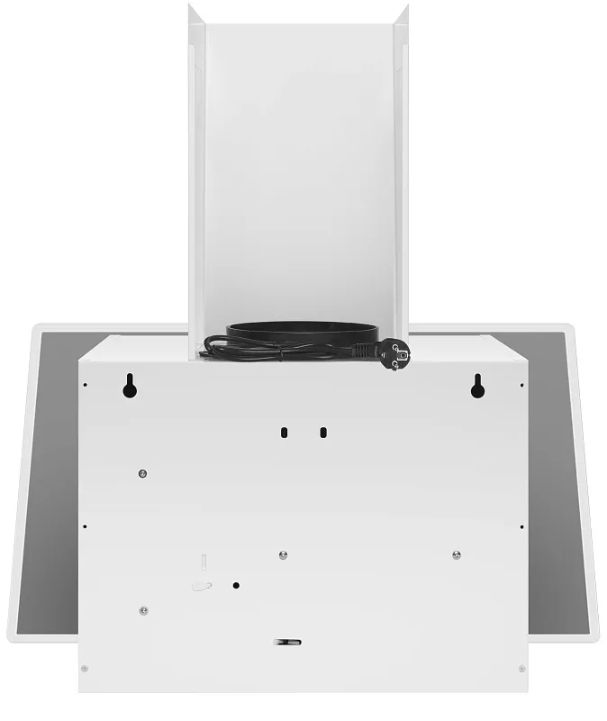 Вытяжка кухонная MEFERI AIRBOX60WH LIGHT, 60 см, наклонная, белая, стекло, производительность 650 м3/ч, 3 скорости, низкий уровень шума, режимы отвод и рециркуляция, гарантия 3 года