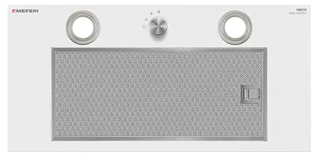 Вытяжка кухонная MEFERI INBOX60WH PUSH COMFORT, 60 см, встраиваемая, белая, производительность 950 м3/ч, 3 скорости, с утапливаемым переключателем, низкий уровень шума, режимы отвод и рециркуляция, гарантия 3 года Вытяжка кухонная MEFERI INBOX60WH PUSH COMFORT, 60 см, встраиваемая, белая, производительность 950 м3/ч, 3 скорости, с утапливаемым переключателем, низкий уровень шума, режимы отвод и рециркуляция, гарантия 3 года