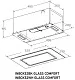 Вытяжка кухонная MEFERI INBOX52BK GLASS COMFORT, 52 см, встраиваемая, черная, стекло, производительность 950 м3/ч, 3 скорости, низкий уровень шума, режимы отвод и рециркуляция, пульт дистанционного управления, гарантия 3 года