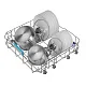 Посудомоечная машина отдельностоящая MEFERI MDW6062WH FS LIGHT, 60 см, напольная, 12 комплектов посуды, 6 программ, 2 корзины, половинная загрузка, отсрочка, защита от протечек, внутренняя подсветка