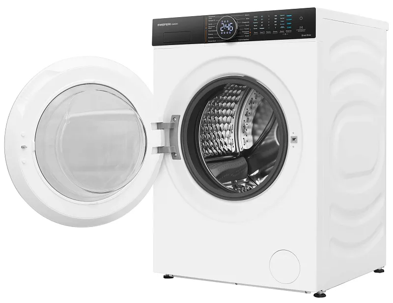 Стиральная машина с сушкой 2 в 1, инвертором и паром MEFERI MFWD1071216WH COMFORT PLUS (модификация 2026 года) отдельностоящая белая, с прямым приводом, загрузка 10 кг стирка, 7 кг сушка