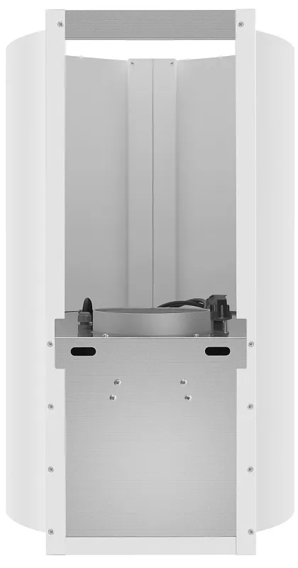 Вытяжка кухонная цилиндрическая настенная MEFERI TUBE40WH POWER, 40 см, белая, производительность 850 м3/ч, 3 скорости, низкий уровень шума, режимы отвод и рециркуляция, гарантия 3 года