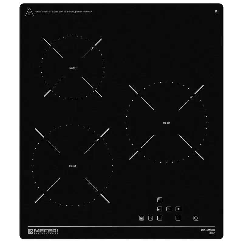 Комплект встраиваемой техники 45 см черный MEFERI MS45BK03