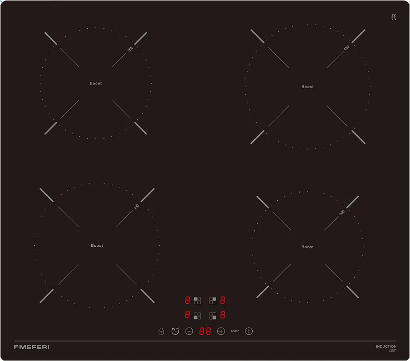 Варочная панель индукционная MEFERI MIH604BK LIGHT (Модификация 2025 года) - изображение varochnaya_panel_induktsionnaya_mih604bk_light  