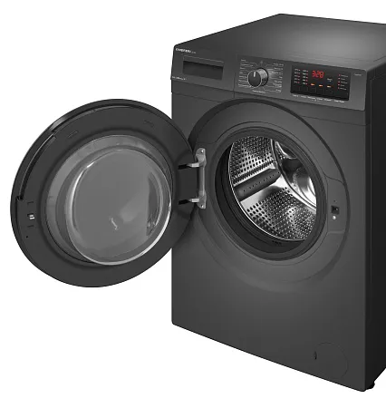 Стиральная машина с инвертором и паром MEFERI MFW091216GR ULTRA_U отдельностоящая серая, загрузка 9 кг Стиральная машина с инвертором и паром MEFERI MFW091216GR ULTRA_U отдельностоящая серая, загрузка 9 кг