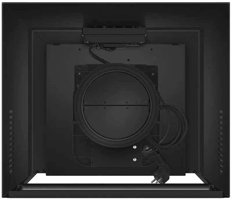 Кубическая вытяжка кухонная MEFERI ROOMBOX40BK LIGHT, пристенная, 40 см, черная, квадратная, производительность 650 м3/ч, 3 скорости, низкий уровень шума, режимы отвод и рециркуляция, гарантия 3 года