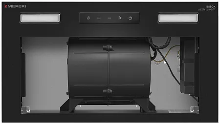 Вытяжка кухонная MEFERI INBOX52BK SENSOR COMFORT, 52 см, встраиваемая, черная, производительность 950 м3/ч, 3 скорости, низкий уровень шума, режимы отвод и циркуляция, сенсорное управление, пульт дистанционного управления, гарантия 3 года Вытяжка кухонная MEFERI INBOX52BK SENSOR COMFORT, 52 см, встраиваемая, черная, производительность 950 м3/ч, 3 скорости, низкий уровень шума, режимы отвод и циркуляция, сенсорное управление, пульт дистанционного управления, гарантия 3 года