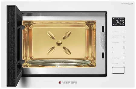 Микроволновая печь встраиваемая MEFERI MMO6028WH COMFORT PLUS Микроволновая печь встраиваемая MEFERI MMO6028WH COMFORT PLUS