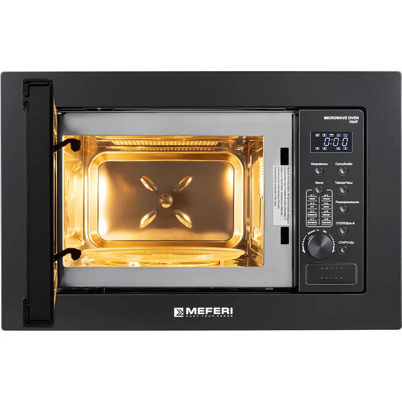 Микроволновая печь встраиваемая MEFERI MMO6020BK POWER