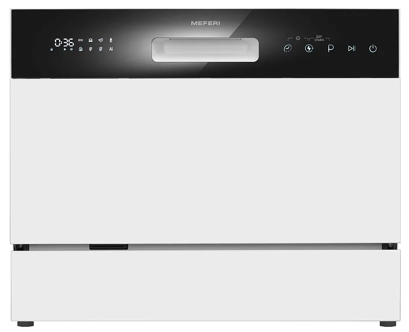 Посудомоечная машина настольная отдельностоящая MEFERI MDW4581WH FS COMPACT POWER