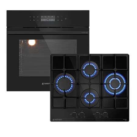 Комплект встраиваемой техники 60см черный MEFERI MS60BK71 Комплект встраиваемой техники 60см черный MEFERI MS60BK71