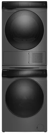 Колонна из стиральной и сушильной машин серая MEFERI MS10GR83 COMFORT Колонна из стиральной и сушильной машин серая MEFERI MS10GR83 COMFORT