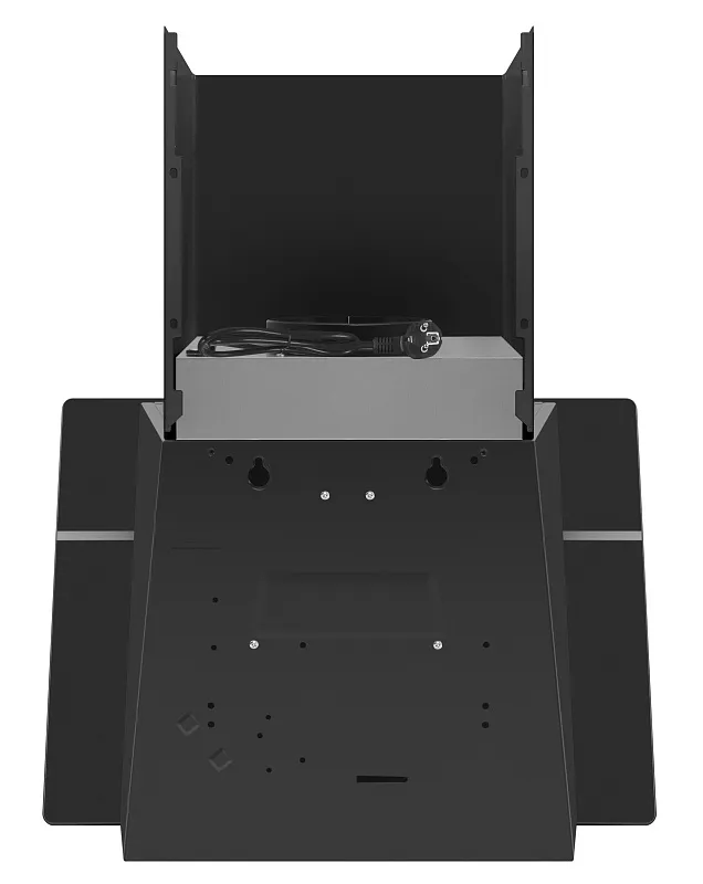 Вытяжка кухонная MEFERI AIRBOX60BK ULTRA, 60 см, наклонная, черная, стекло, производительность 1100 м3/ч, 3 скорости, низкий уровень шума, режимы отвод и рециркуляция, гарантия 3 года