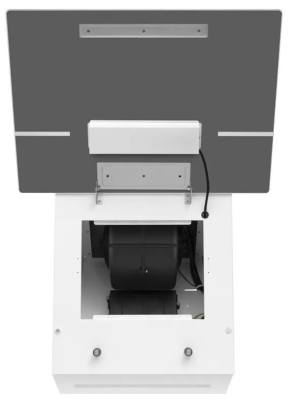 Вытяжка кухонная MEFERI AIRBOX60WH ULTRA, 60 см, наклонная, белая, стекло, производительность 1100 м3/ч, 3 скорости, низкий уровень шума, режимы отвод и рециркуляция, гарантия 3 года