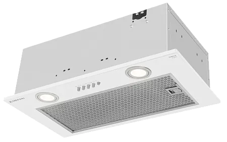 Вытяжка кухонная MEFERI INBOX52WH POWER, 52 см, встраиваемая, белая, производительность 900 м3/ч, 3 скорости, низкий уровень шума, режимы отвод и рециркуляция, гарантия 3 года