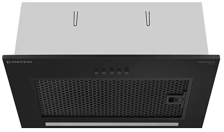 Вытяжка кухонная MEFERI SMARTBOX45BK POWER, 45 см, встраиваемая, черная, производительность 900 м3/ч, 3 скорости, низкий уровень шума, режимы отвод и рециркуляция, гарантия 3 года Вытяжка кухонная MEFERI SMARTBOX45BK POWER, 45 см, встраиваемая, черная, производительность 900 м3/ч, 3 скорости, низкий уровень шума, режимы отвод и рециркуляция, гарантия 3 года