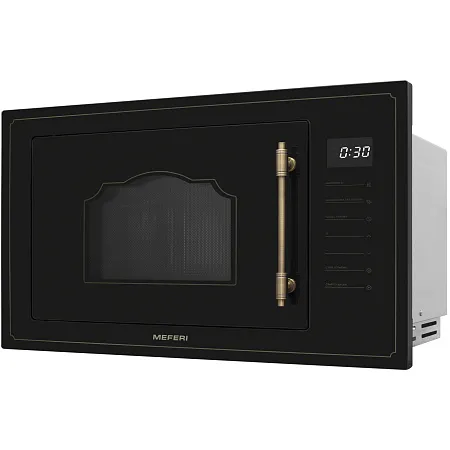 Микроволновая печь встраиваемая MEFERI MMO6025BK RETRO Микроволновая печь встраиваемая MEFERI MMO6025BK RETRO