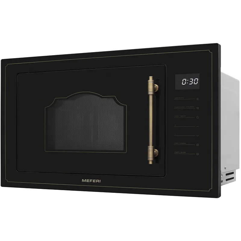 Микроволновая печь встраиваемая MEFERI MMO6025BK RETRO