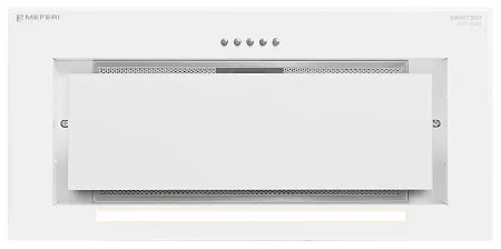Вытяжка кухонная MEFERI SMARTBOX60WH GLASS POWER, 60 см, встраиваемая, белая, стекло, производительность 900 м3/ч, 3 скорости, низкий уровень шума, режимы отвод и рециркуляция, гарантия 3 года Вытяжка кухонная MEFERI SMARTBOX60WH GLASS POWER, 60 см, встраиваемая, белая, стекло, производительность 900 м3/ч, 3 скорости, низкий уровень шума, режимы отвод и рециркуляция, гарантия 3 года