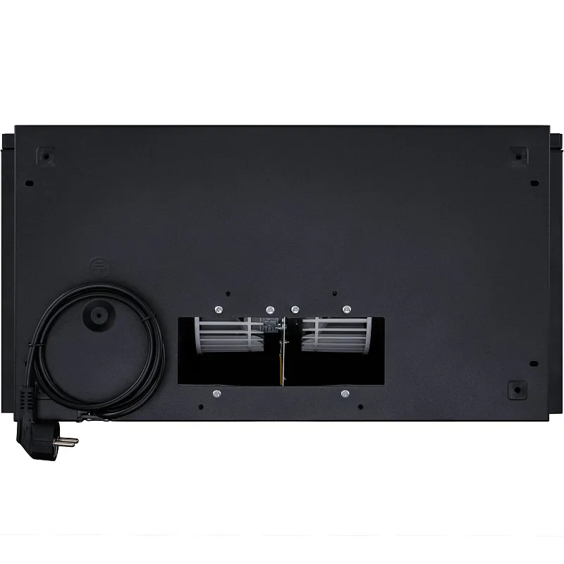 Вытяжка телескопическая кухонная MEFERI SLIDEBOX60BK GLASS ULTRA, 60 см, черная, стекло, производительность 850 м3/ч, 2 скорости, низкий уровень шума, режимы отвод и рециркуляция, гарантия 3 года