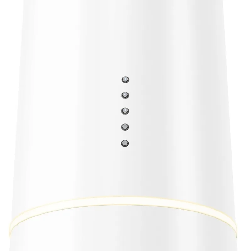 Вытяжка кухонная цилиндрическая настенная MEFERI TUBE35WH COMFORT, 35 см, белая, производительность 1200 м3/ч, 3 скорости, низкий уровень шума, режимы отвод и рециркуляция, гарантия 3 года