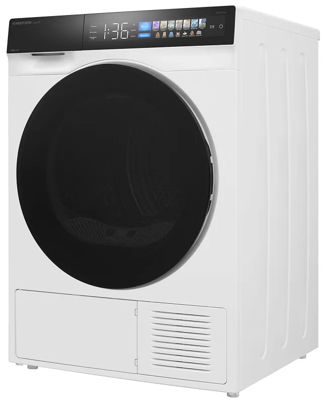 Сушильная машина с инвертором и тепловым насосом MEFERI MDR1016WH HP COMFORT