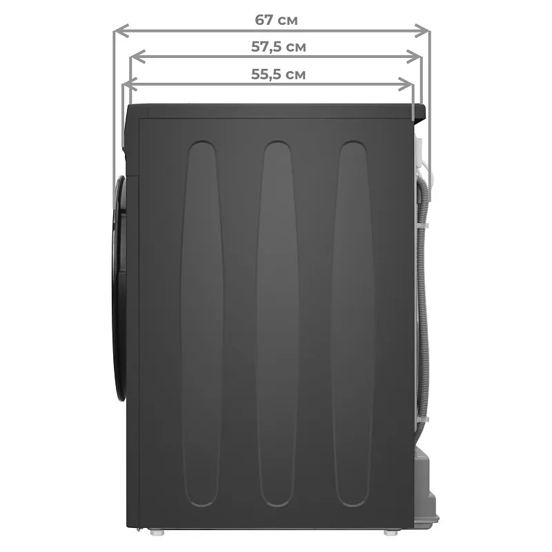 Сушильная машина с инвертором и тепловым насосом MEFERI MDR1016GR HP COMFORT