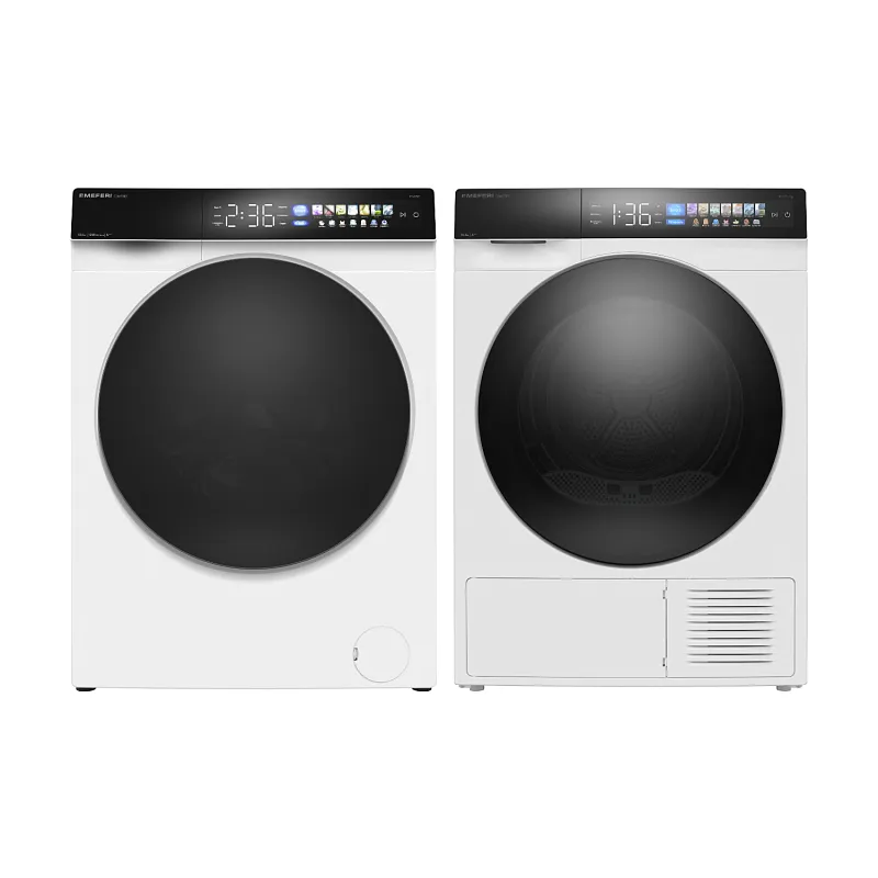 Комплект из стиральной и сушильной машин белый MEFERI MS10WH86 COMFORT - изображение komplekt_iz_stiralnoy_i_sushilnoy_mashin_belyy_ms10wh86_comfort  