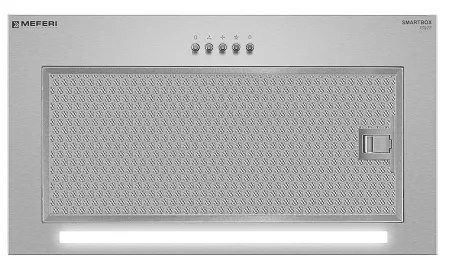 Вытяжка кухонная MEFERI SMARTBOX52IX POWER, 52 см, встраиваемая, серая, производительность 900 м3/ч, 3 скорости, низкий уровень шума, режимы отвод и рециркуляция, гарантия 3 года Вытяжка кухонная MEFERI SMARTBOX52IX POWER, 52 см, встраиваемая, серая, производительность 900 м3/ч, 3 скорости, низкий уровень шума, режимы отвод и рециркуляция, гарантия 3 года