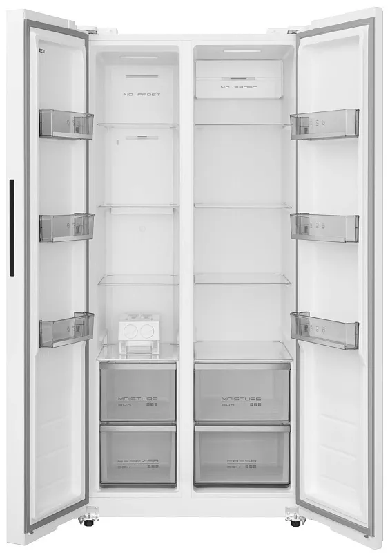 Холодильник отдельностоящий с инвертором MEFERI MFR83WH TOTAL NO FROST SIDE BY SIDE COMFORT