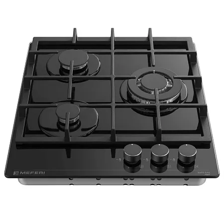 Варочная панель газовая MEFERI MGH453BK GLASS POWER Варочная панель газовая MEFERI MGH453BK GLASS POWER