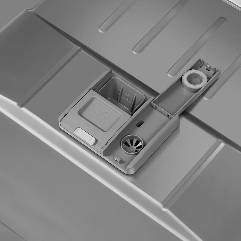 Посудомоечная машина встраиваемая MEFERI MDW6073 COMFORT, 60 см, напольная, 14 комплектов посуды, 7 программ, 3 корзины, автооткрывание, аквастоп, луч на полу, внутренняя подсветка