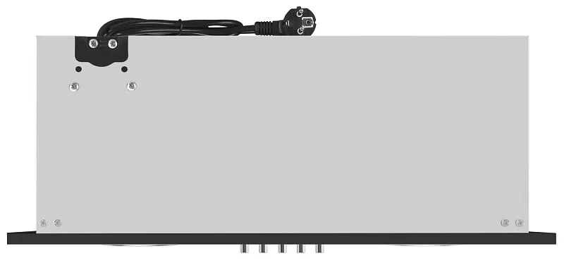 Вытяжка кухонная MEFERI INBOX45BK LIGHT, 45 см, встраиваемая, черная, производительность 650 м3/ч, 3 скорости, низкий уровень шума, режимы отвод и рециркуляция, гарантия 3 года