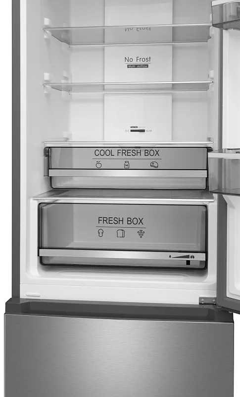 Холодильник отдельностоящий с инвертором MEFERI MFR185IX TOTAL NO FROST COMBI ULTRA