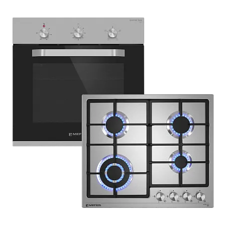 Комплект встраиваемой техники Meferi 60см нержавеющая сталь MS60IX01_T Комплект встраиваемой техники Meferi 60см нержавеющая сталь MS60IX01_T